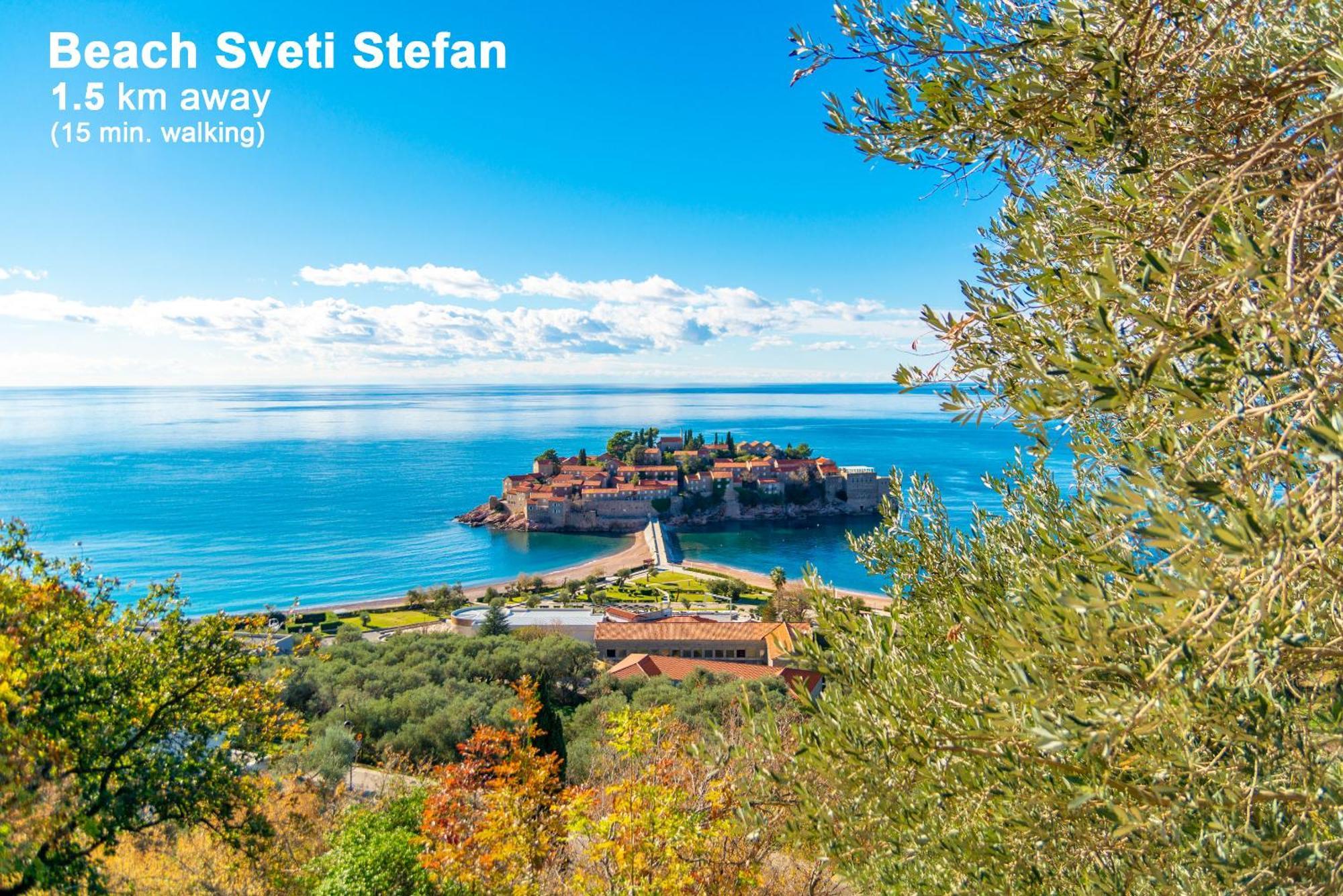 Apartments My Przno Sveti Stefan Exterior foto